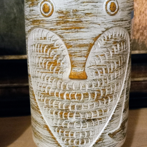 Ashland Summer Owl Container/Vase. 8.5" H, 4"D. - Picture 3 of 6
